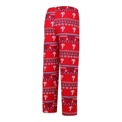 Shop Concepts Sport Red Philadelphia Phillies Knit Ugly Sweater Long Sleeve Top & Pants Set