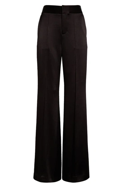 Shop Alice And Olivia Dylan High Waist Wide Leg Pants In Black