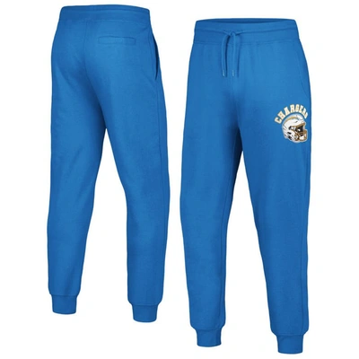 Shop G-iii Sports By Carl Banks Powder Blue Los Angeles Chargers Jogger Pants