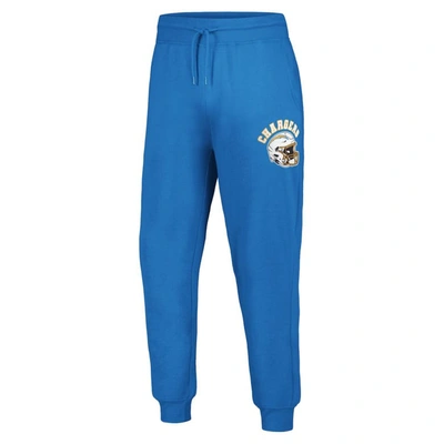 Shop G-iii Sports By Carl Banks Powder Blue Los Angeles Chargers Jogger Pants