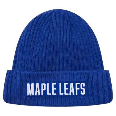Shop Pro Standard Blue Toronto Maple Leafs Classic Core Cuffed Knit Hat