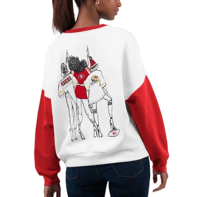Shop G-iii 4her By Carl Banks White San Francisco 49ers A-game Pullover Sweatshirt