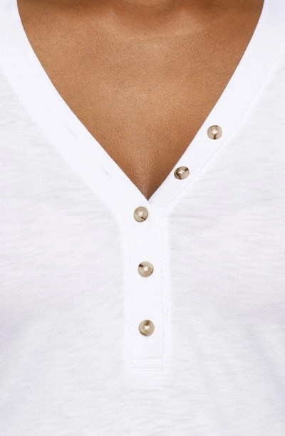 Travismathew Cloud Stretch Modal & Cotton Henley In White