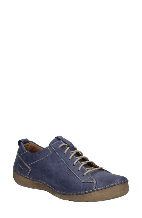 Josef Seibel Fergey 56 - Scarpe Donna In Pelle, Colore Ibisco, Tacco Piatto 2 Cm, Stringate