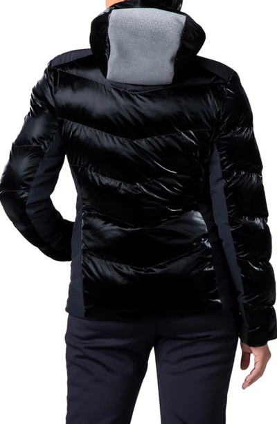Shop Capranea Varuna Mixed Media Ski Jacket In Black
