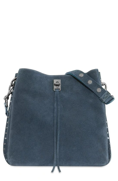 Shop Rebecca Minkoff Darren Deerskin Leather Shoulder Bag In Elemental