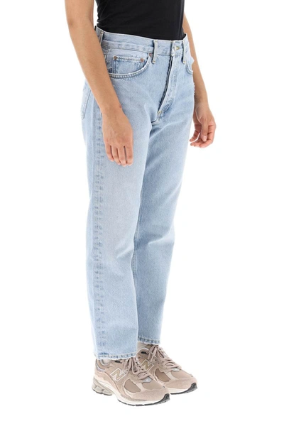 Shop Agolde 'parker' Jeans With Light Wash In Blue