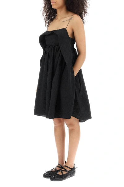 Shop Cecilie Bahnsen 'susu' Matlasse Dress In Black