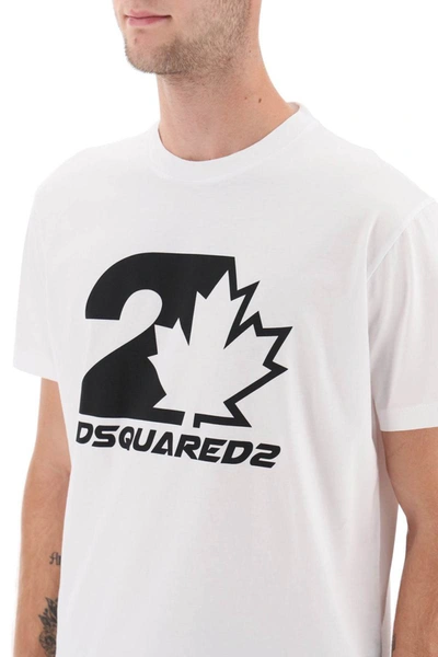 Shop Dsquared2 Cool Fit Printed T-shirt In White