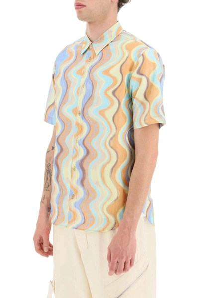 Shop Jacquemus Short Sleeved Shirt 'la Chemise Melo' In Multicolor