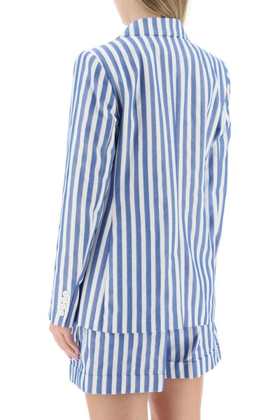 Shop Polo Ralph Lauren Striped Blazer In Multicolor