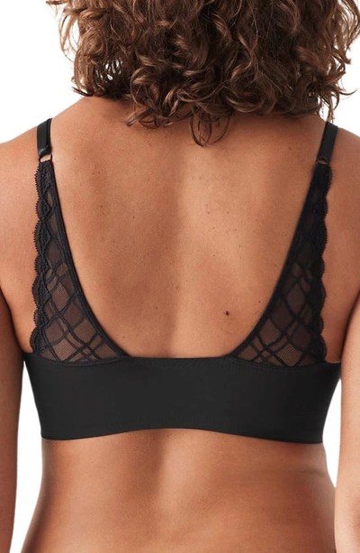 Shop True & Co. True & Co True Body Boost Triangle Lace Convertible Strap Bra In Black