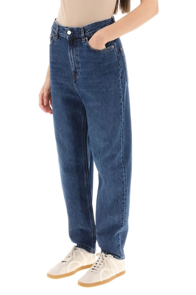 Shop Totême Toteme Tapered Jeans In Blue