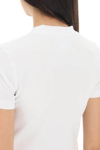Shop Vetements 'stop Being Rich' Slim Fit T-shirt In White