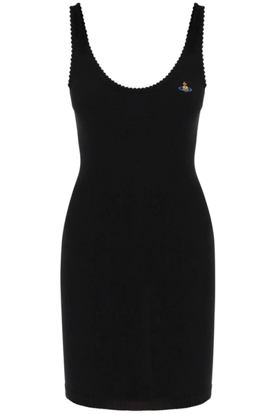 Shop Vivienne Westwood 'dolce' Sleeveless Mini Dress In Black