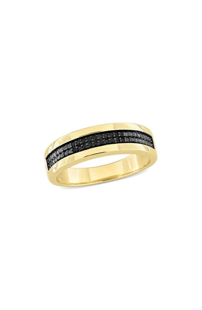 Delmar Black Diamond Band Ring In Black
