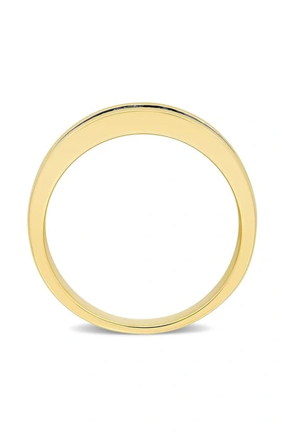 Delmar Black Diamond Band Ring In Black