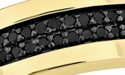 Delmar Black Diamond Band Ring In Black