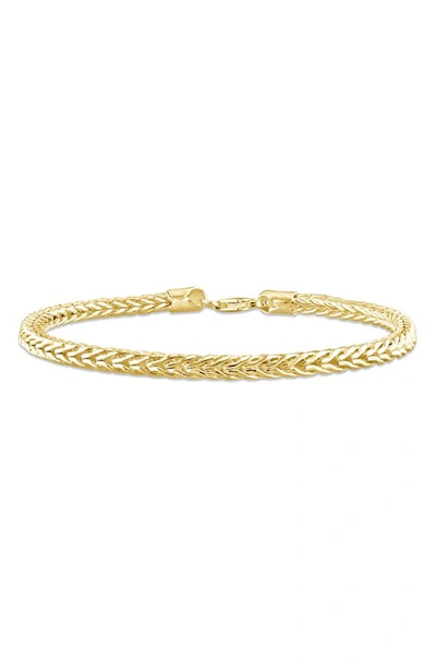 Shop Delmar Foxtail Chain Bracelet In Yellow