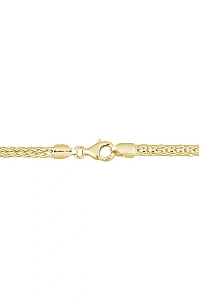 Shop Delmar Foxtail Chain Bracelet In Yellow