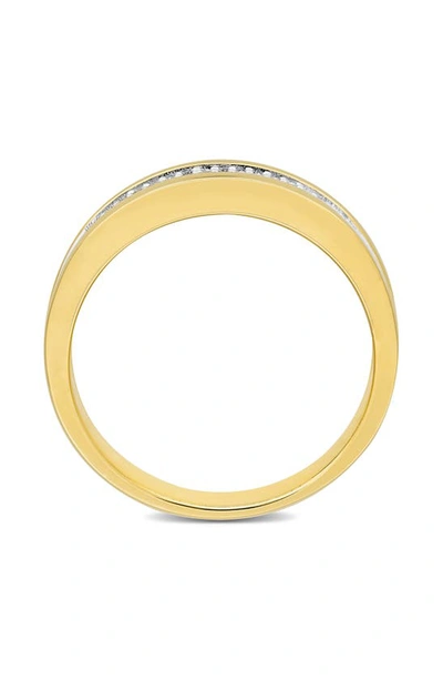 Shop Delmar Diamond Band Ring In Yellow