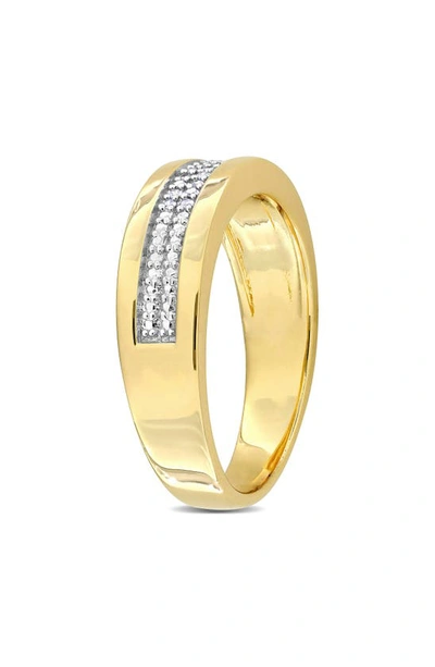 Delmar Diamond Band Ring In Yellow