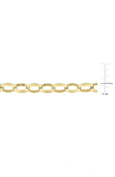 Shop Delmar Rolo Link Chain Necklace In Yellow