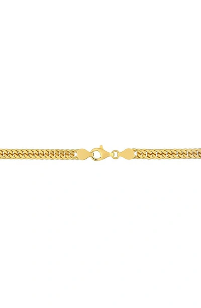 Shop Delmar Double Curb Link Chain Bracelet In Yellow