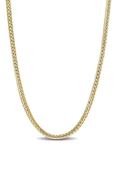 Shop Delmar Foxtail Chain Necklace In Yellow