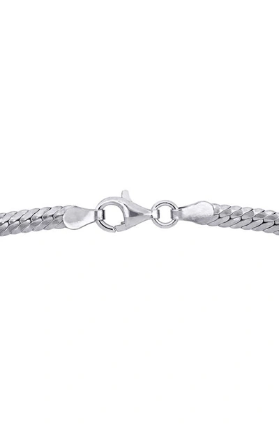 Delmar Herringbone Bracelet In Silver