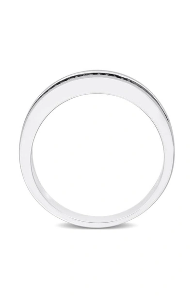 Delmar Black Diamond Band Ring In Black