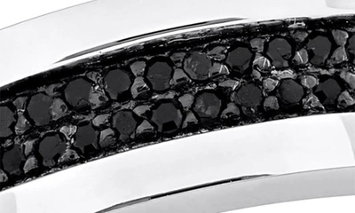 Delmar Black Diamond Band Ring In Black