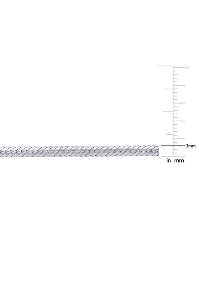 Delmar Herringbone Bracelet In Silver