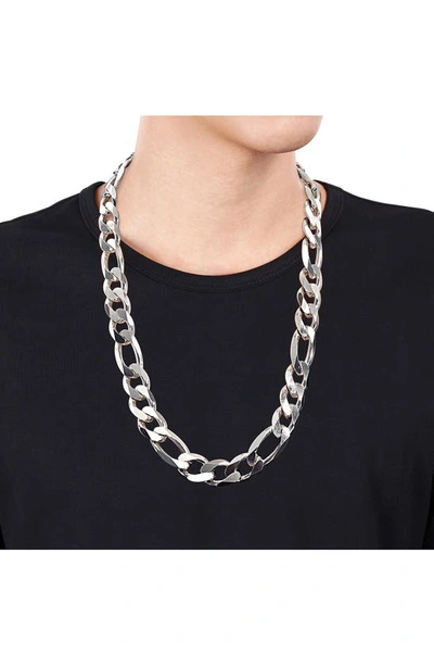 Shop Delmar Figaro Chain Necklace In Silver