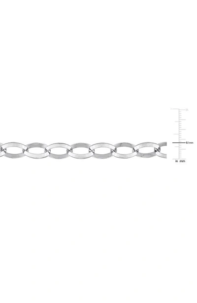 Delmar Rolo Chain Necklace In Silver
