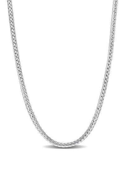 Shop Delmar Foxtail Chain Necklace In Silver
