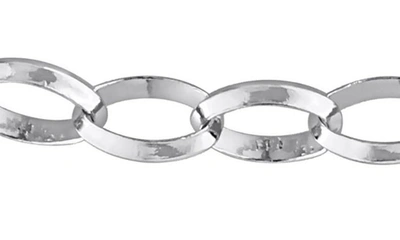Delmar Rolo Chain Necklace In Silver