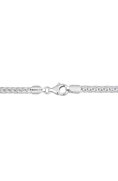 Shop Delmar Foxtail Chain Necklace In Silver