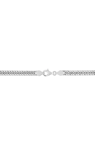 Shop Delmar Double Curb Link Bracelet In Silver