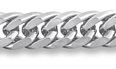 Shop Delmar Double Curb Link Bracelet In Silver