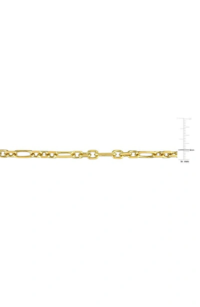 Shop Delmar Figaro Link Chain Necklace In Yellow