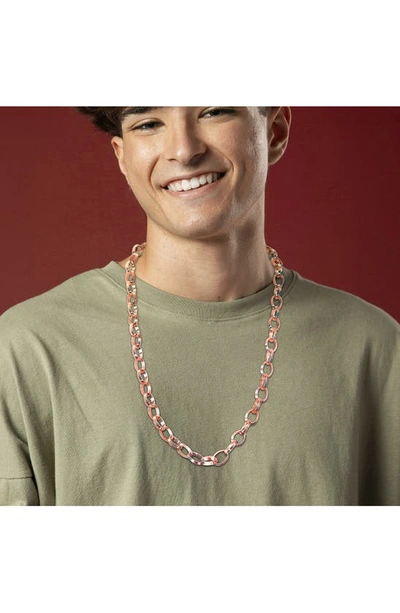 Delmar Rolo Link Chain Necklace In Yellow