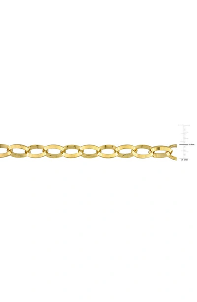 Shop Delmar Rolo Link Chain Necklace In Yellow