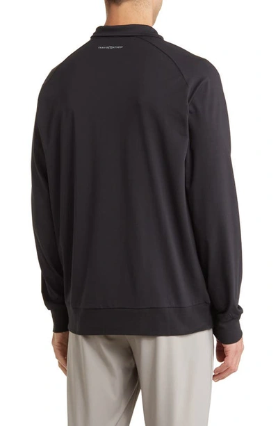 Shop Travismathew Zachary Fleece Half Zip Sweatshirt In Black