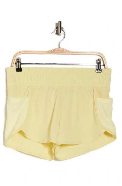 Shop Marika Lydia Side Pocket Shorts In Wax Yellow