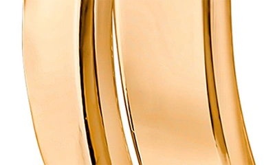Shop Jardin Large Double Hoop Earrings In Gold