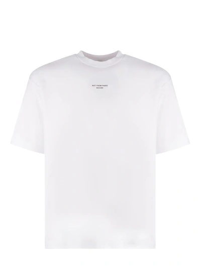 Shop Drôle De Monsieur T-shirt Drole De Monsieur "nfpm" In White