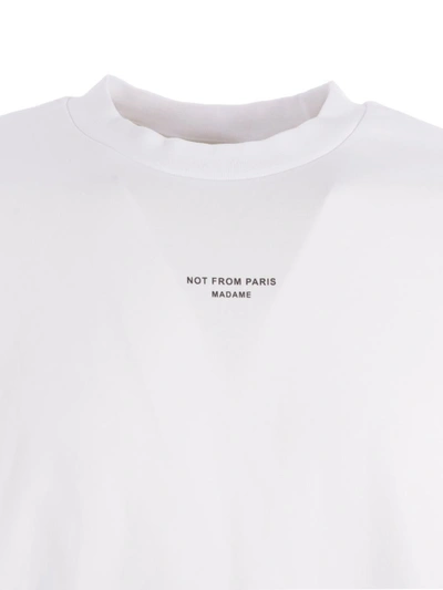 Shop Drôle De Monsieur T-shirt Drole De Monsieur "nfpm" In White