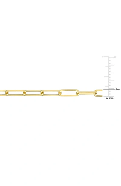 Shop Delmar Paperclip Chain Bracelet In Yellow