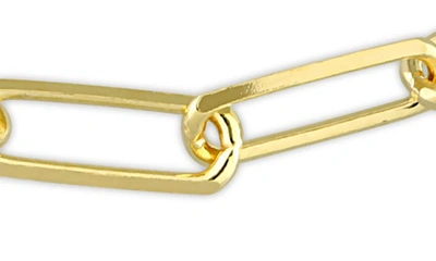 Shop Delmar Paperclip Chain Bracelet In Yellow